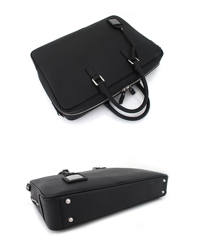 Black Genuine Leather Business Briefcases