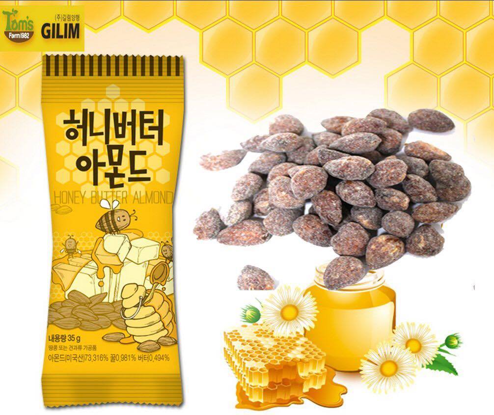 Honey Butter Almonds Nuts 35g