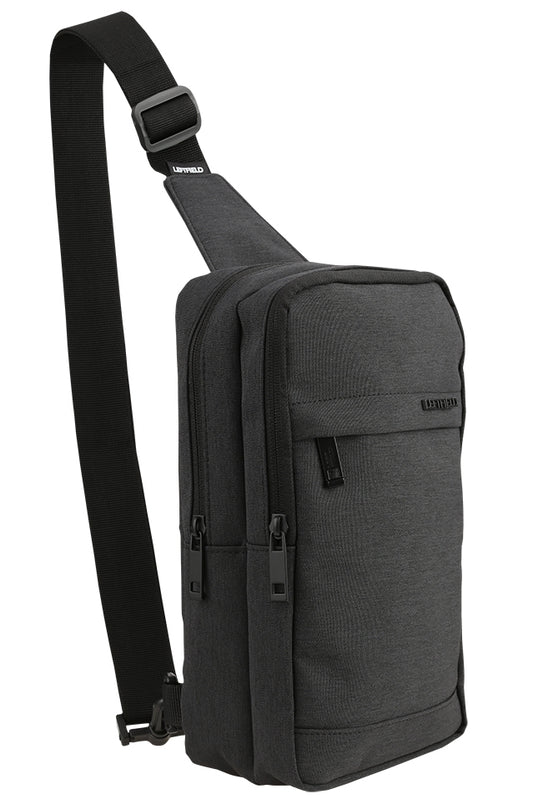 Black Canvas Square Messenger Sling Bags