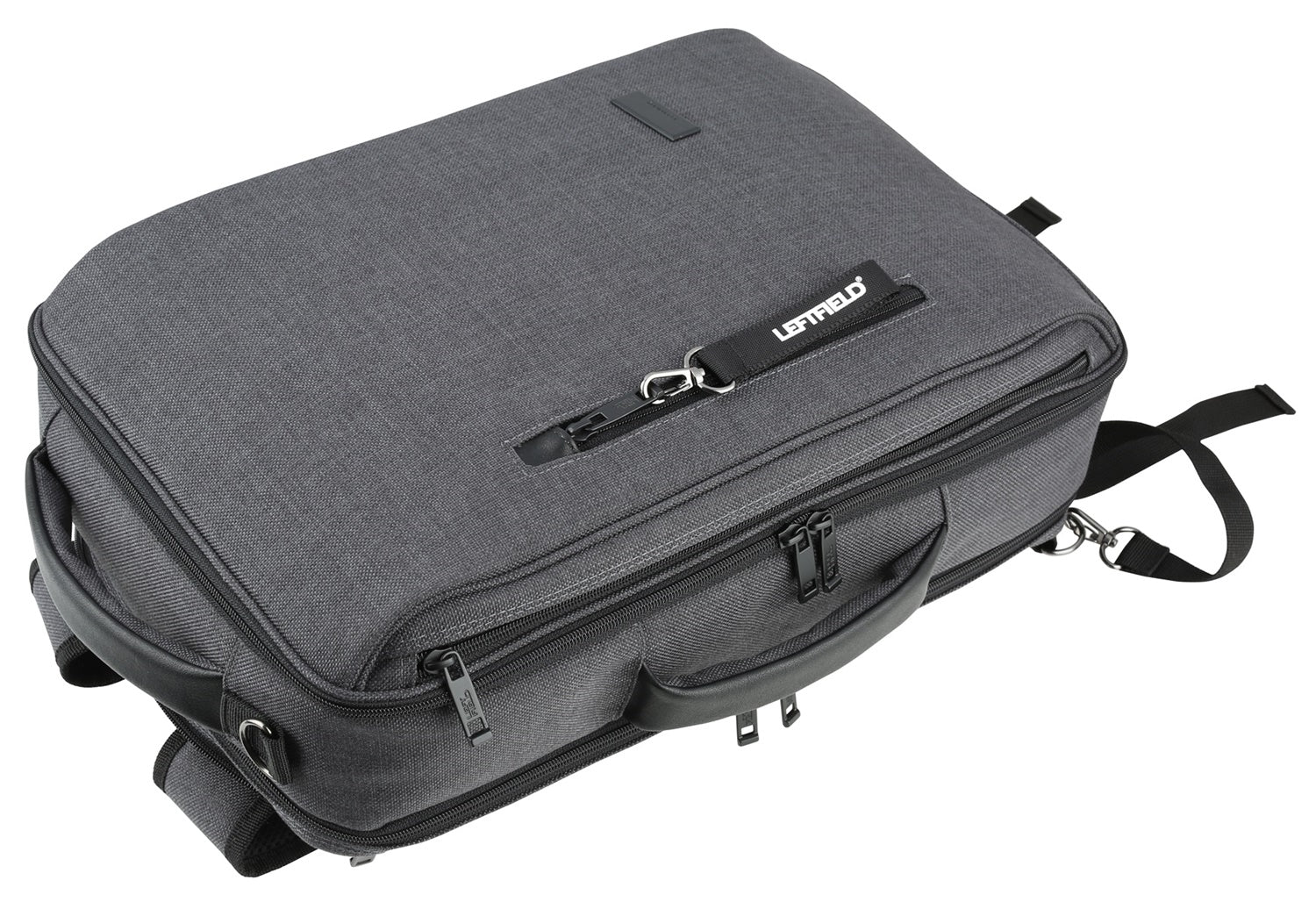 Black Multi Canvas Laptop Backpacks Crossbody Totes Bags