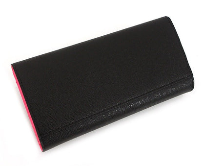 Black Tiara Long Leather Wallets