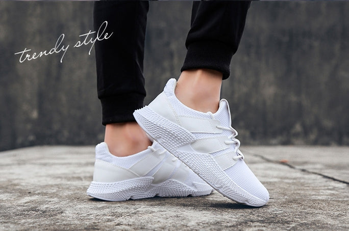 White Mesh Sneakers