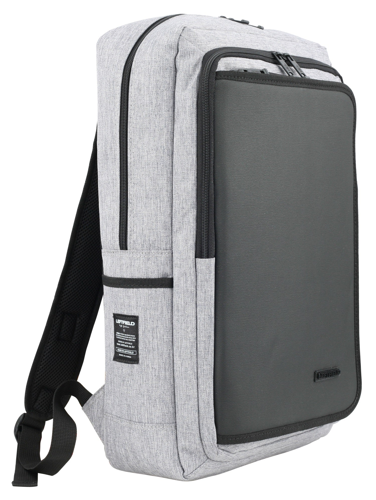 Gray Hybrid Canvas Laptop Backpacks