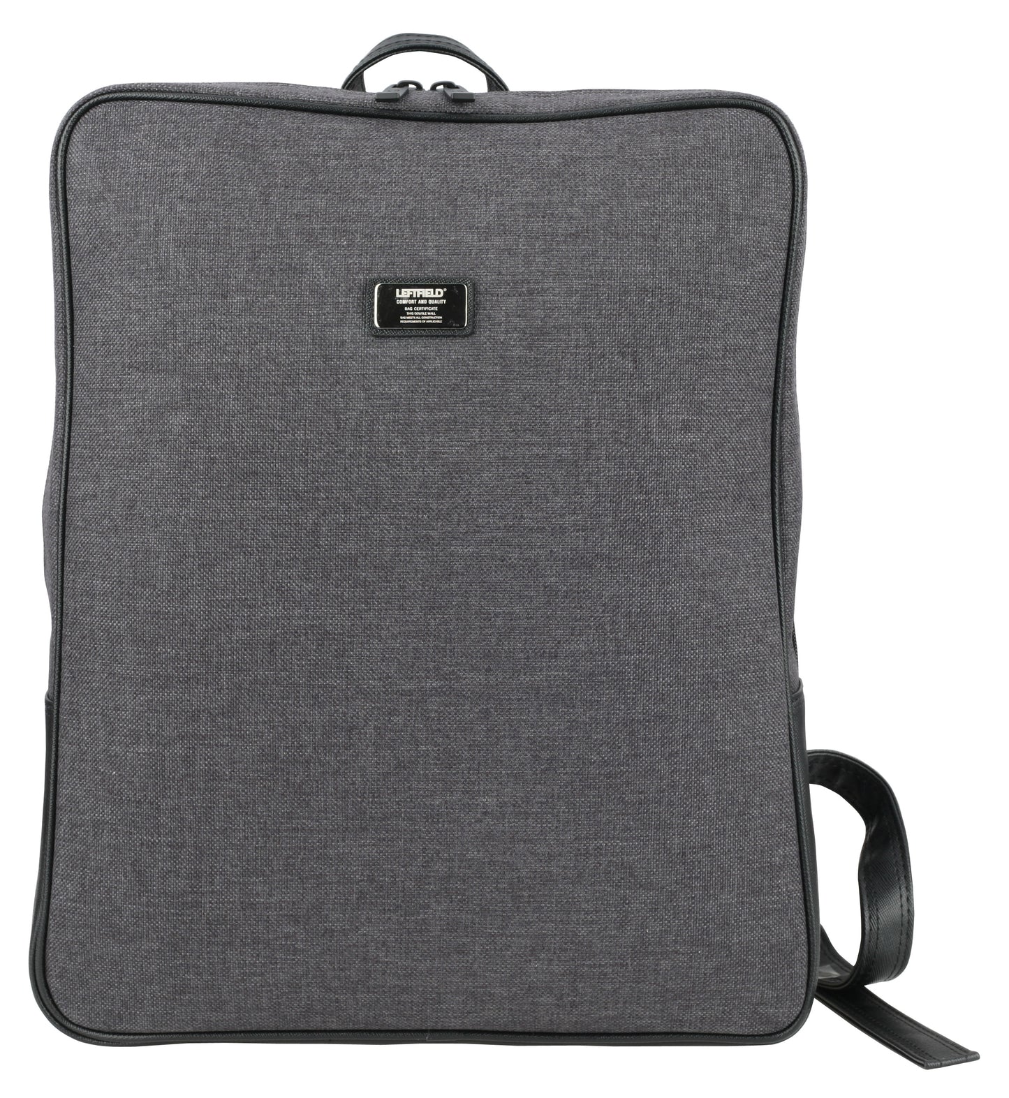 Black Square Canvas Laptop School Book Business Backpacks