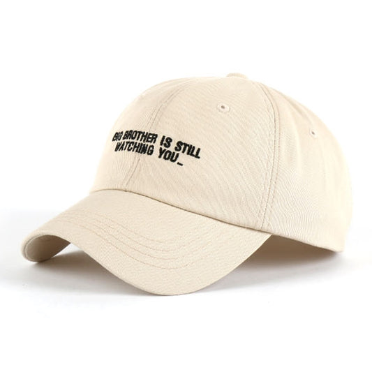 Beige Big Brother Graphic Baseball Caps