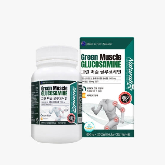 Green Muscle Glucosamine 860 mg X 120 Capsule Health Supplements
