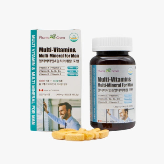 Pharm Green Multivitamin & Multimineral For Men 1450mg 90 Capsules