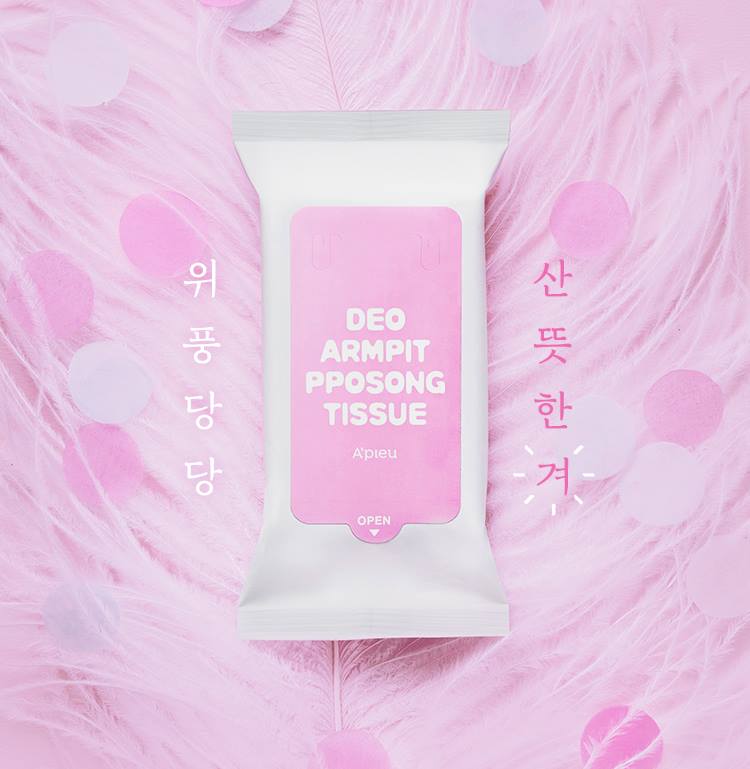 APIEU Deo Armpit pposong Tissue 10Sheet / 60g Armpit care Beauty