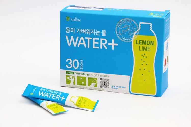 Sulloc Water Plus-Lemon Lime Tea - 30 Sticks