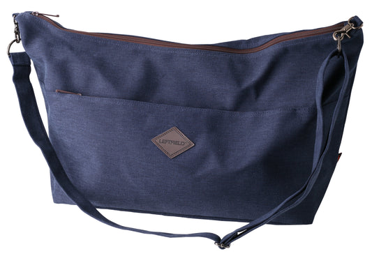 Navy Blue Canvas Cotton Messenger Bags