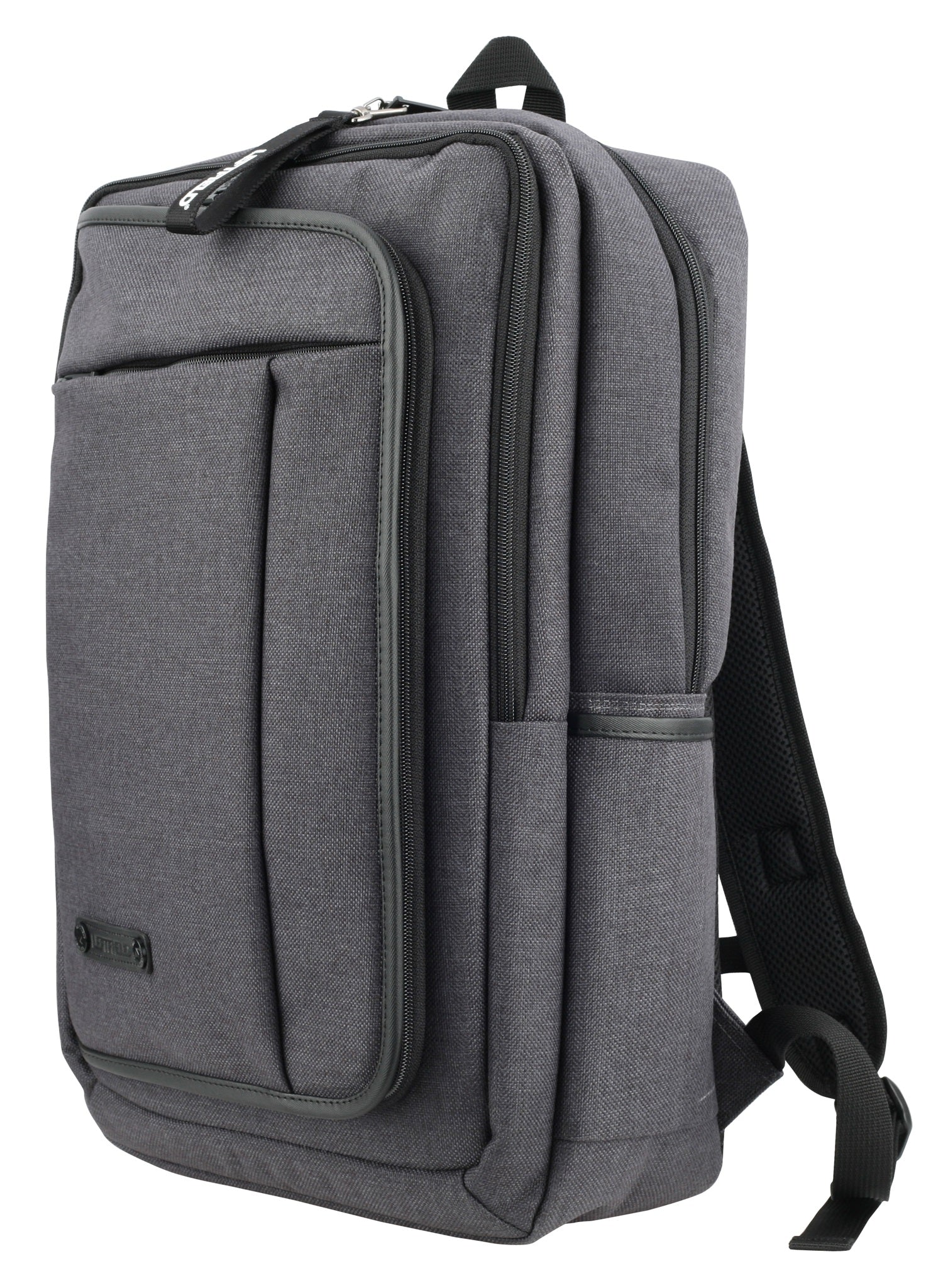 Black Square Canvas School Laptop Backpacks Travel Hiking Bags