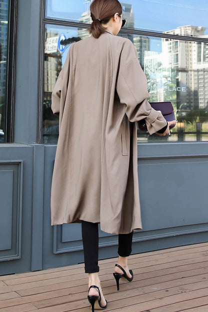 Beige Long Trench Coats