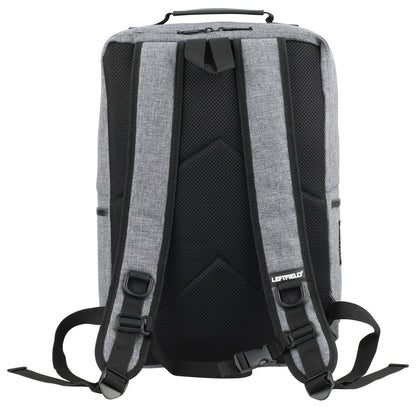 Gray Casual Canvas Business Backpacks Laptop School Bookbags