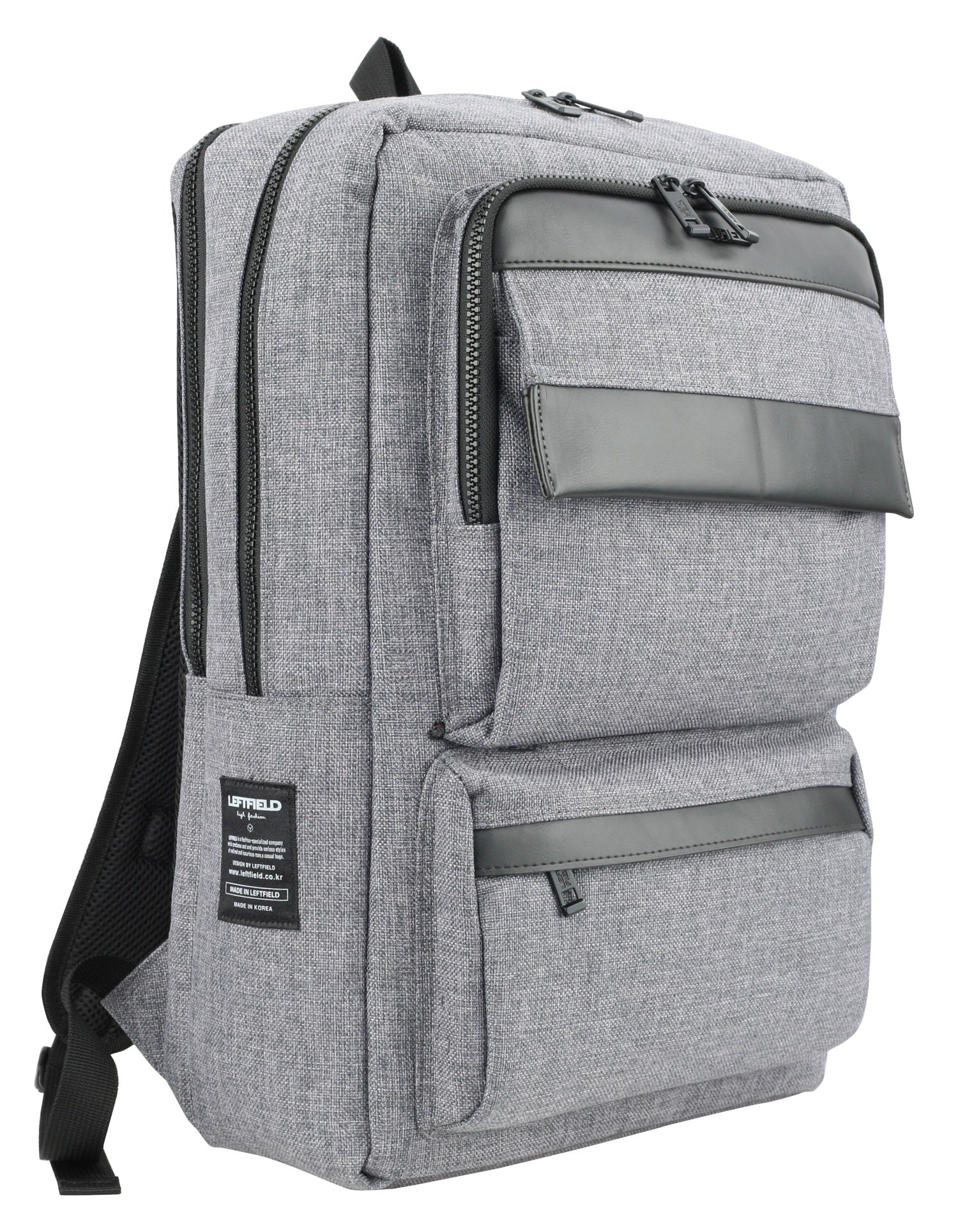 Gray Canvas Backpacks School Laptop Travel Camping Rucksacks