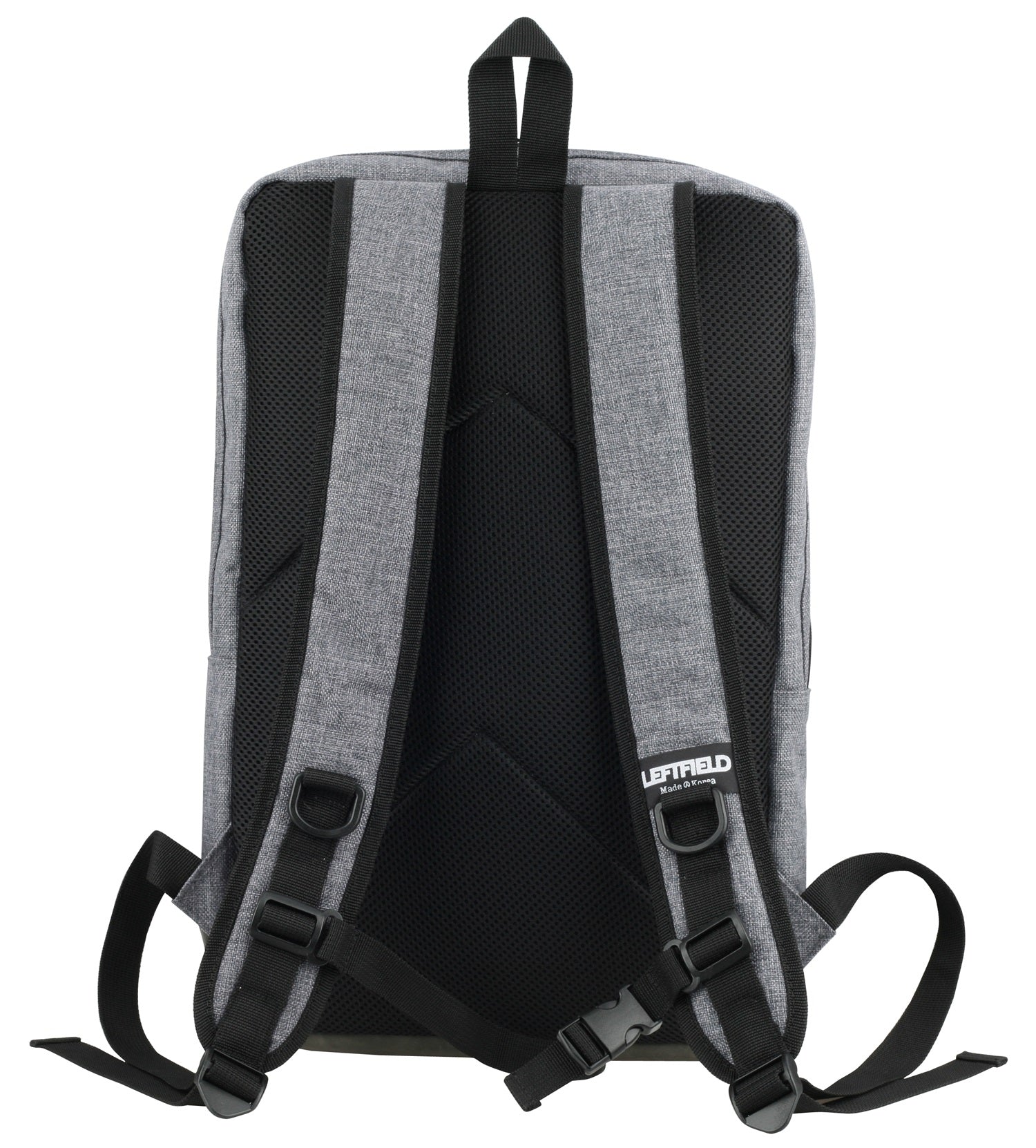 Gray Square Canvas School Laptop Backpacks Bags