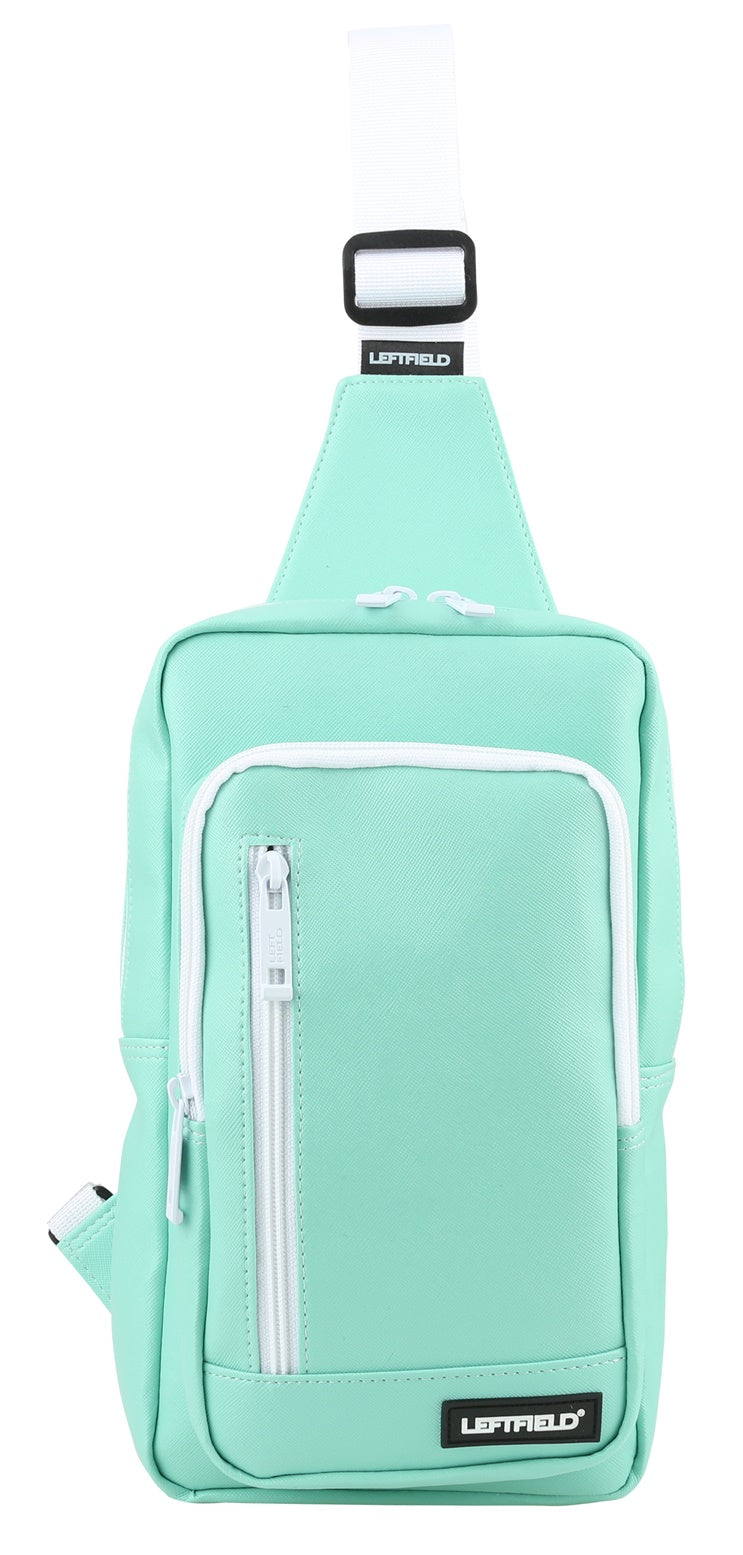 Mint Faux Leather Messengers Sling Bags