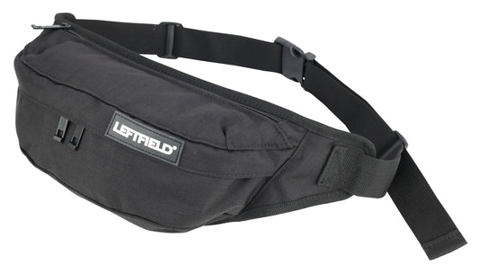Black Solid Hiking Waist Fanny Packs
