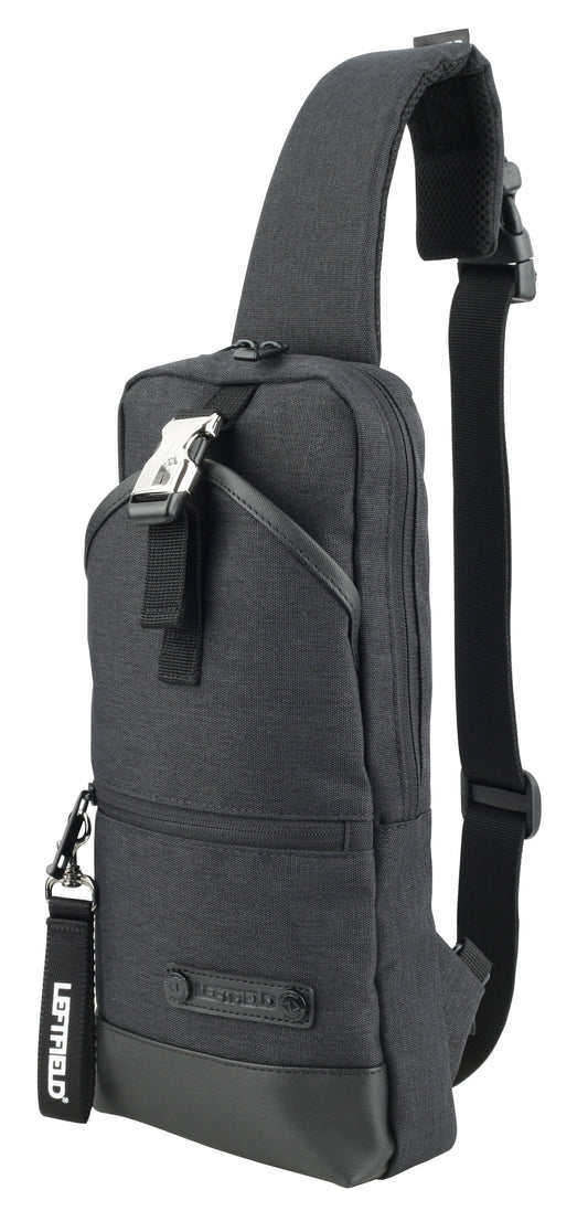 Black Canvas Sling Messenger Shoulder Bags