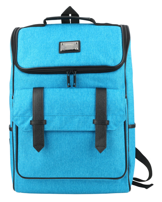 Sky Blue Casual Canvas Laptop Rucksacks Backpacks