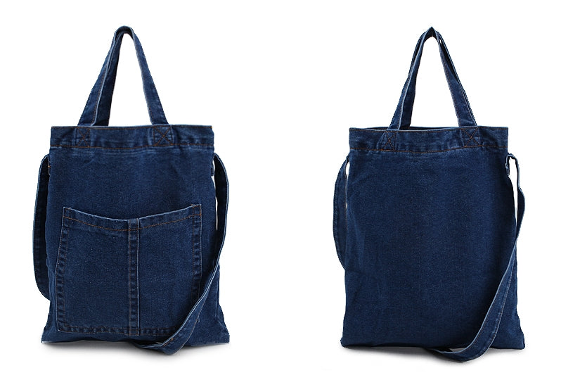 Blue Denim Crossbody Messenger Bags
