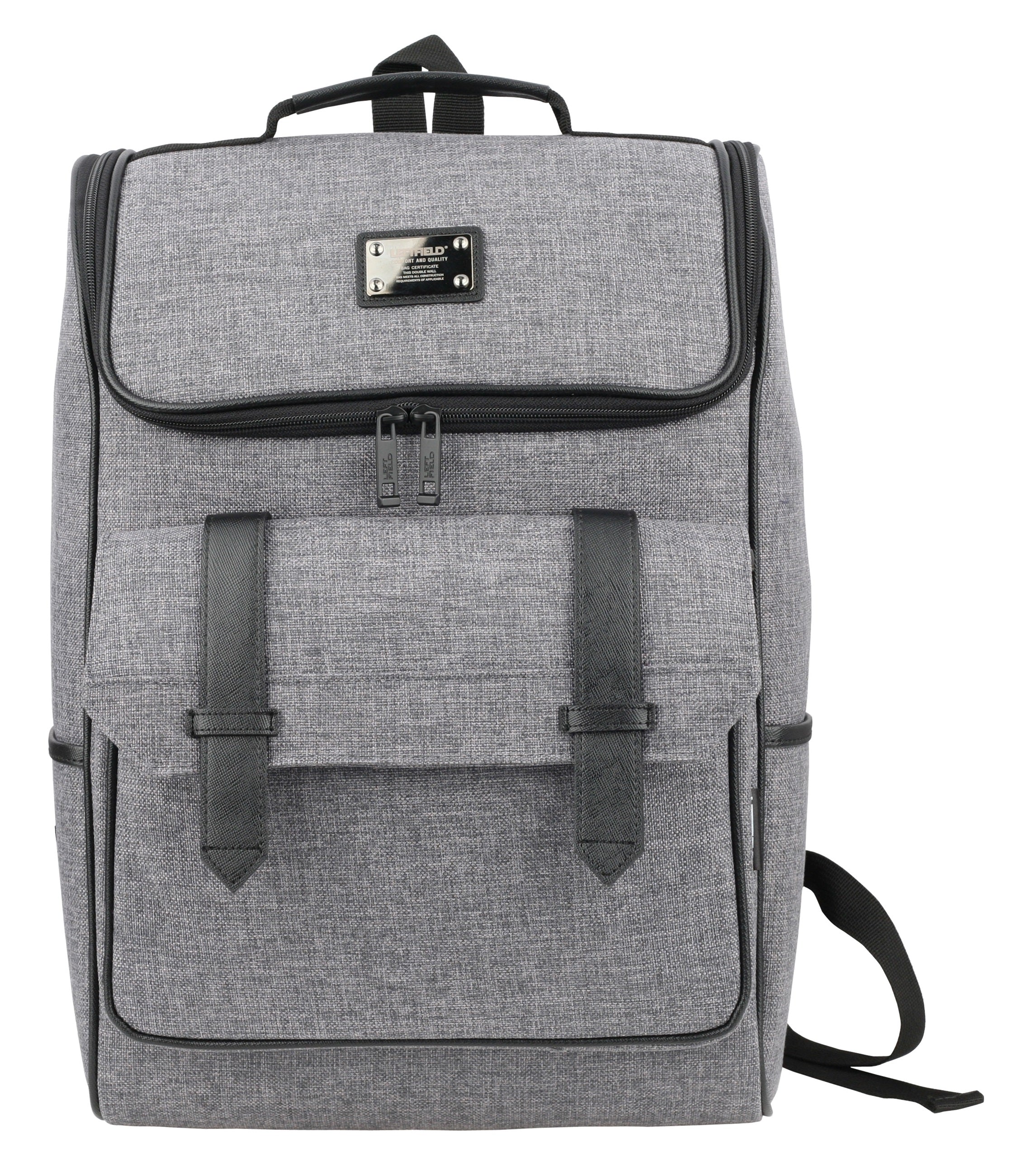 Gray Casual Canvas Laptop Rucksacks Backpacks