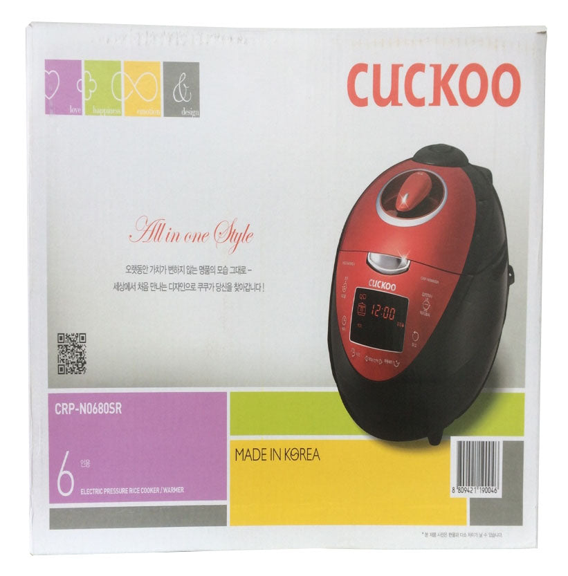 CUCKOO Rice Cooker CRP-N0680SR Pressure 6 CUPS 220V