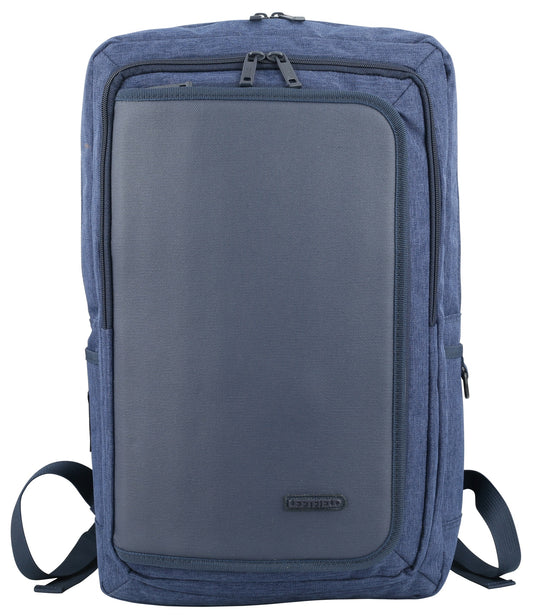 Navy Blue Hybrid Canvas Laptop Backpacks