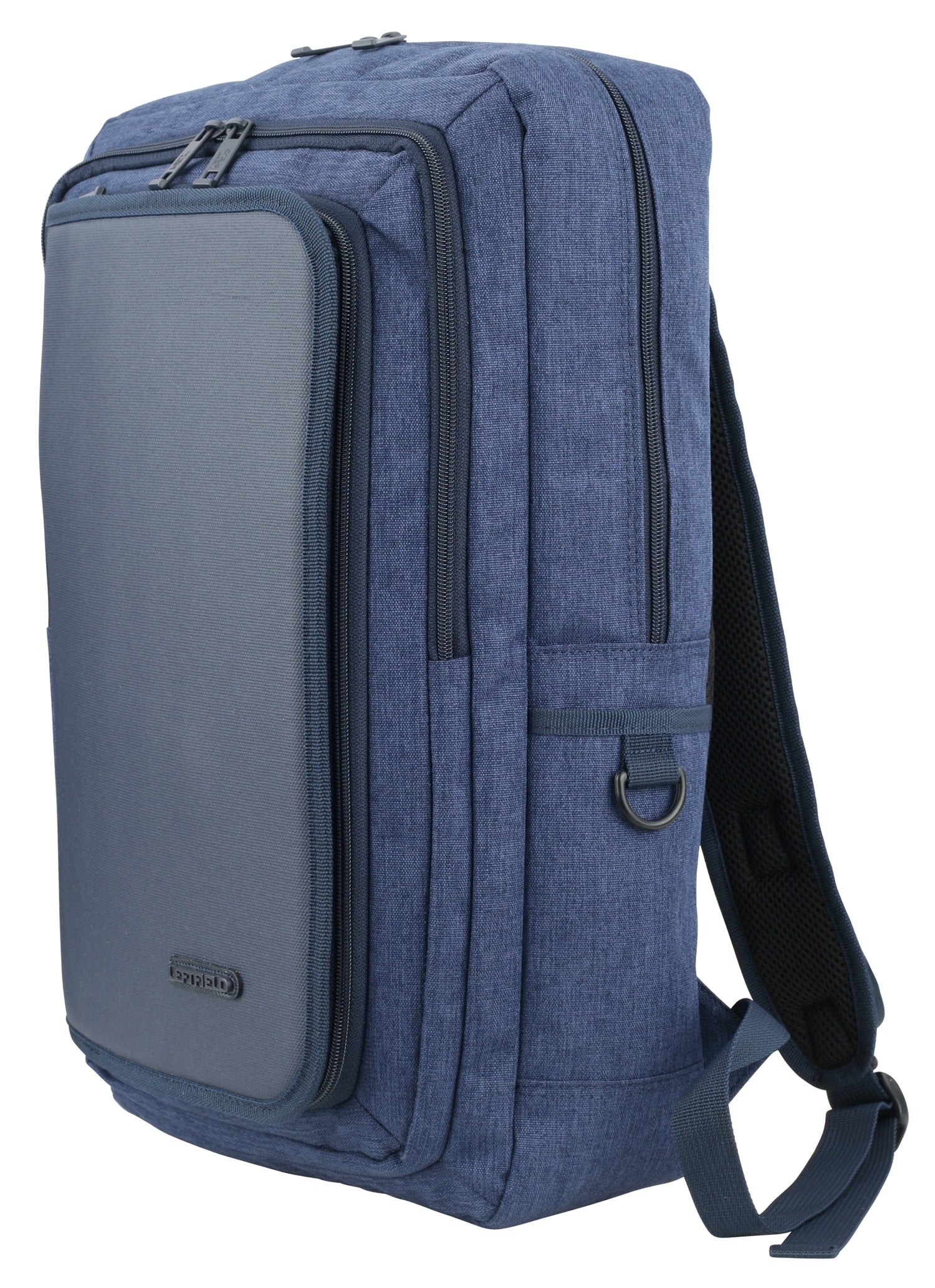 Navy Blue Hybrid Canvas Laptop Backpacks