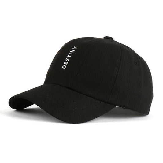 Black DESTINY Graphic Baseball Caps