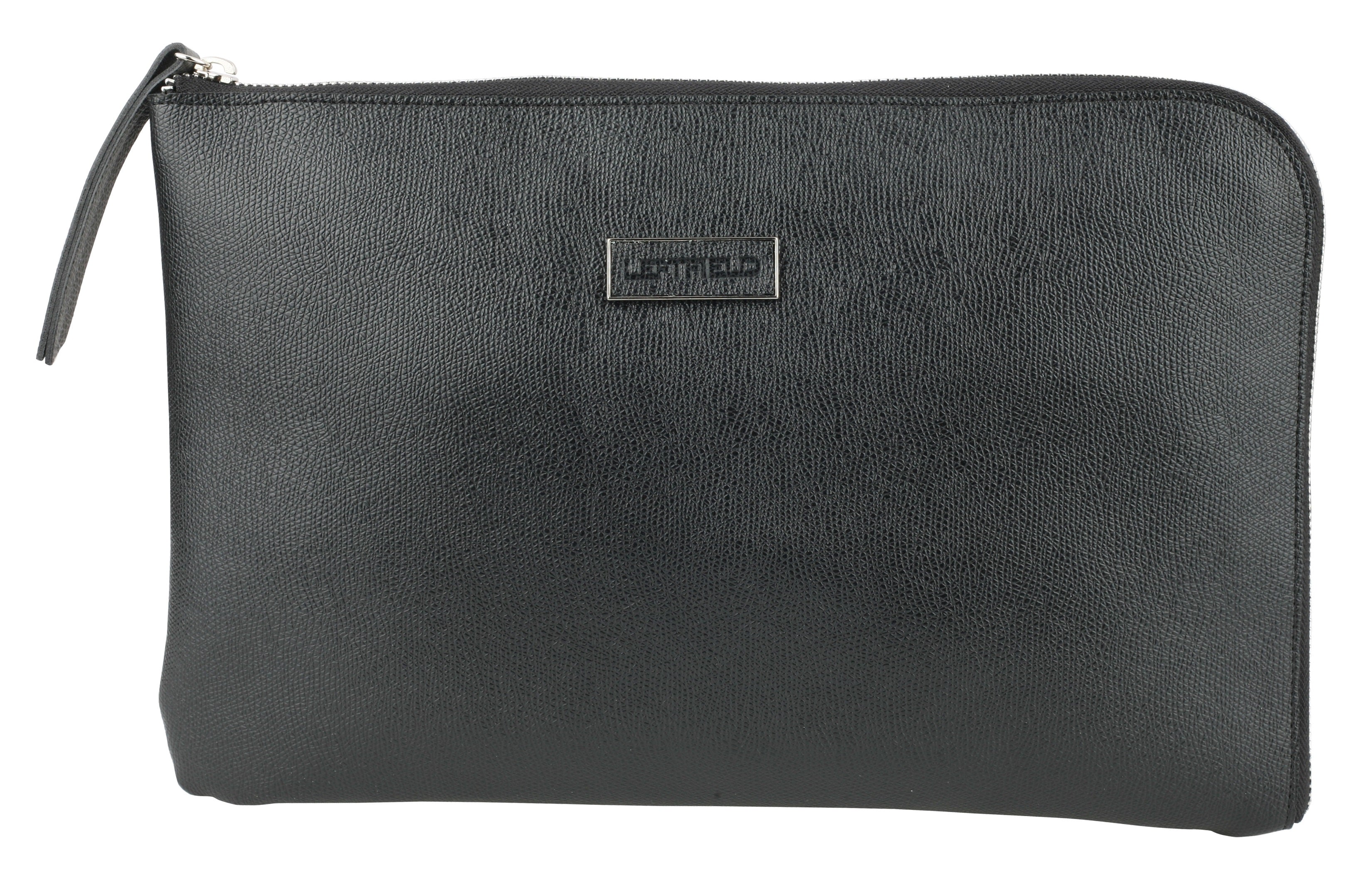 Black Faux Leather Business Clutch Handbags