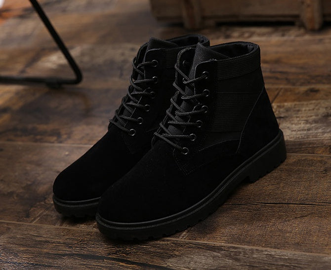 Black Suede Boots Shoes
