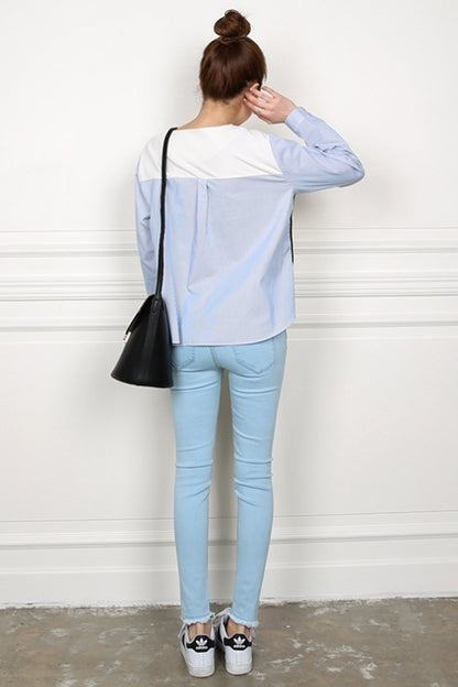 Ivory Knit Shirt Hybrid Novelty Tops