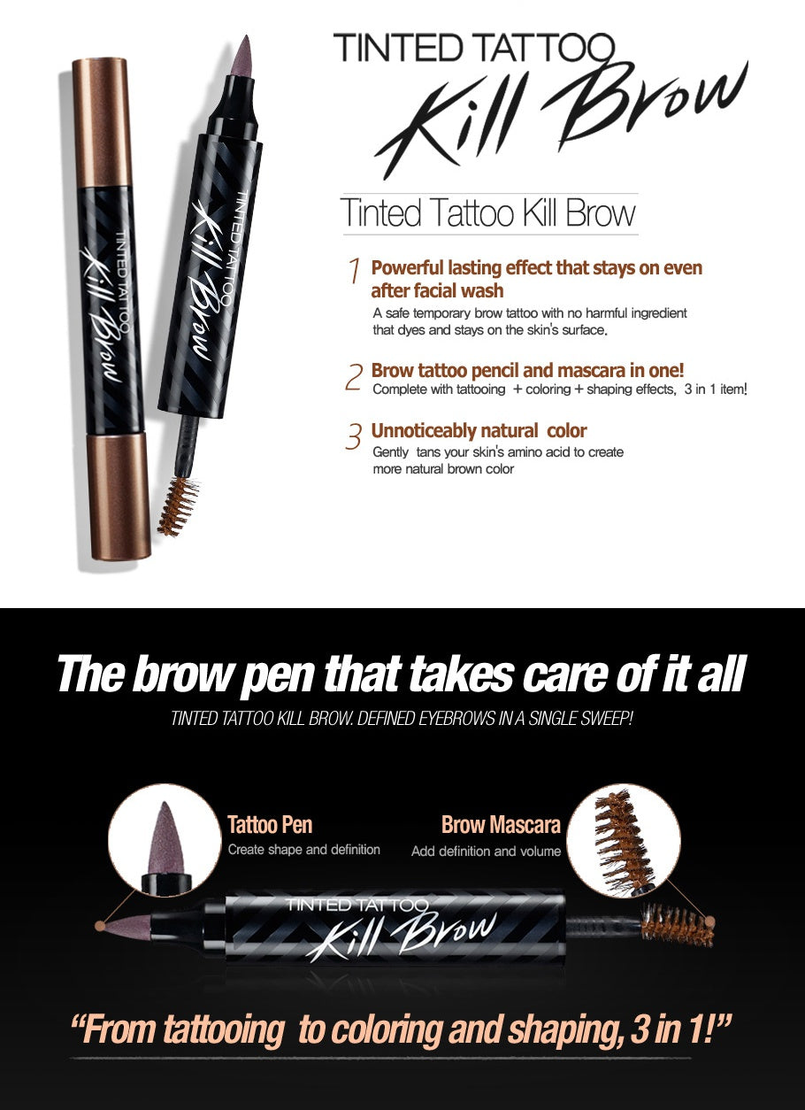 Clio Tinted Tattoo Pencil Kill Brow Mascaras Eyes Brushes