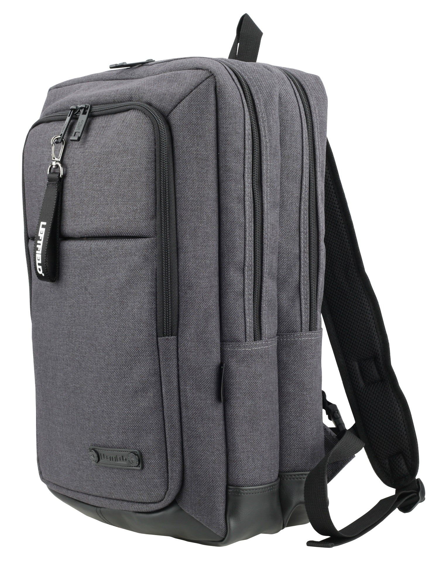 Black Square Canvas School Laptop Backpacks Bags