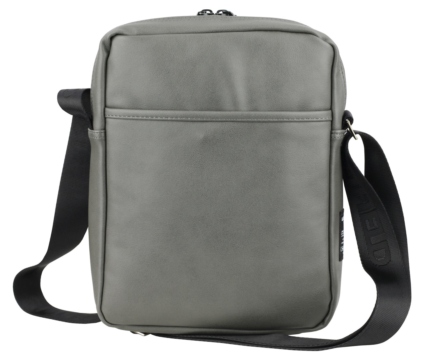 Gray Faux Leather Square Crossbody Bags