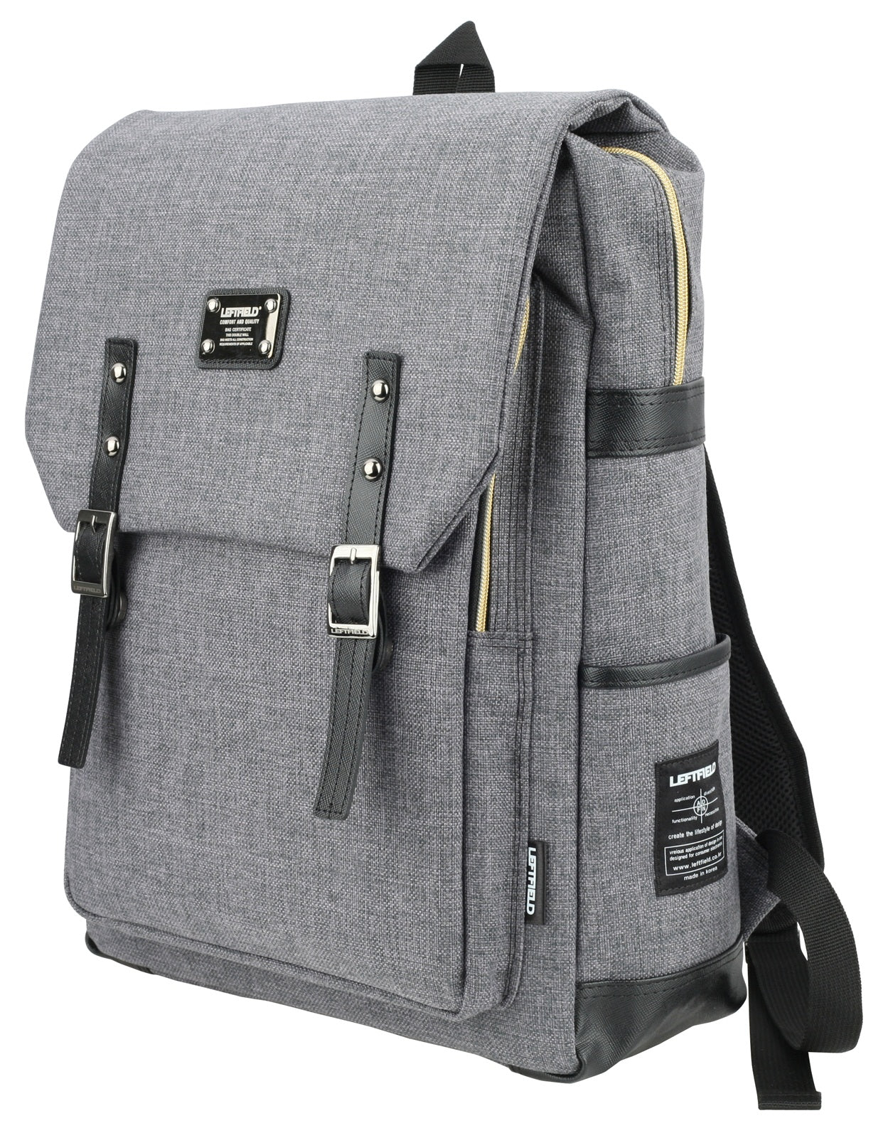 Gray Casual Rucksack Laptop Backpacks