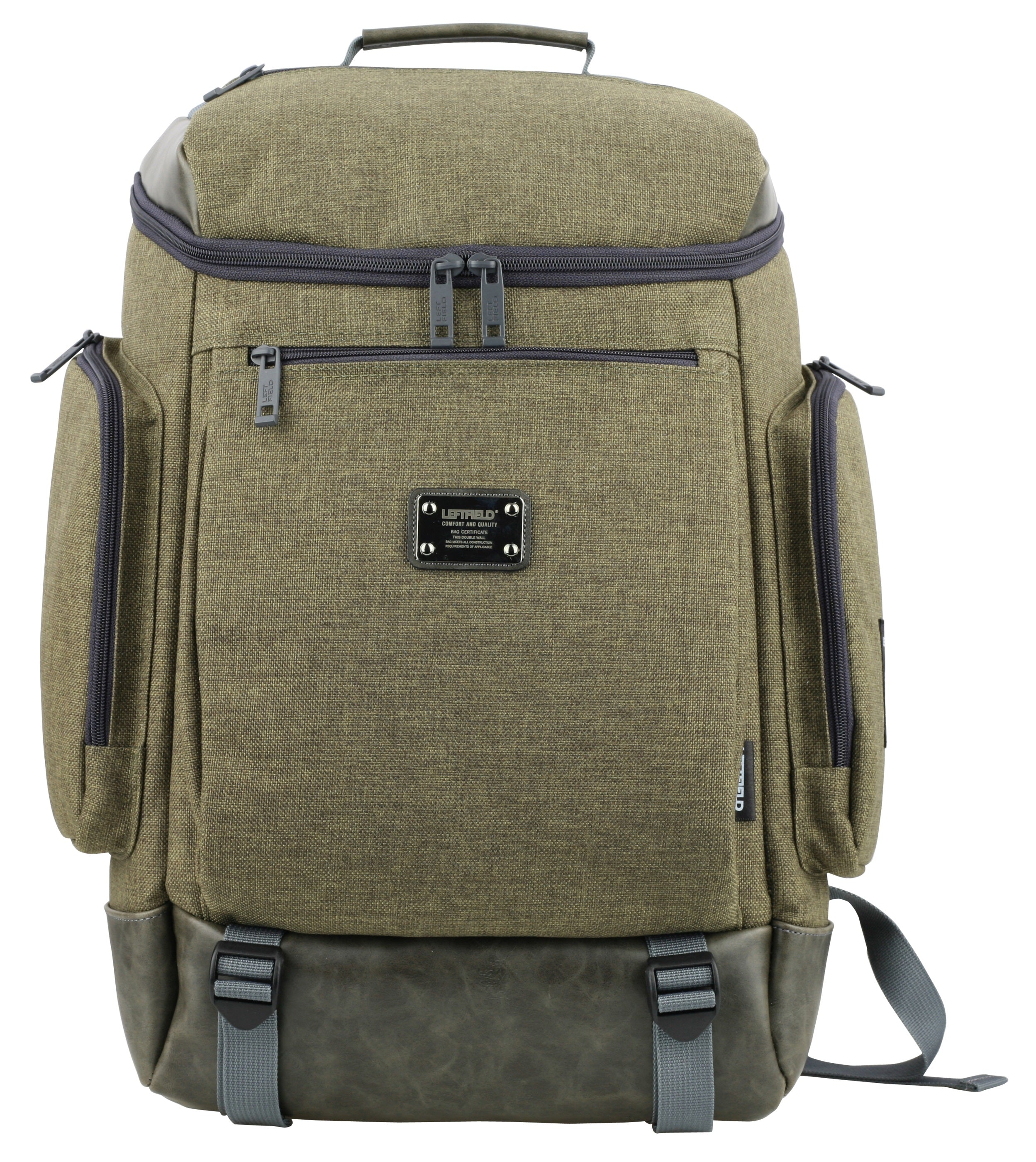 Green Large Canvas Casual Backpacks Daypack