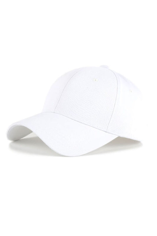 White Pentagon Solid Baseball Caps