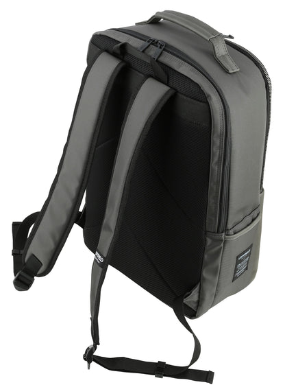 Grey Combi Faux Leather Backpacks