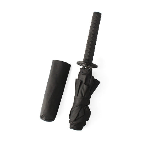 Black Samurai Ninja Sword Handle Umbrellas