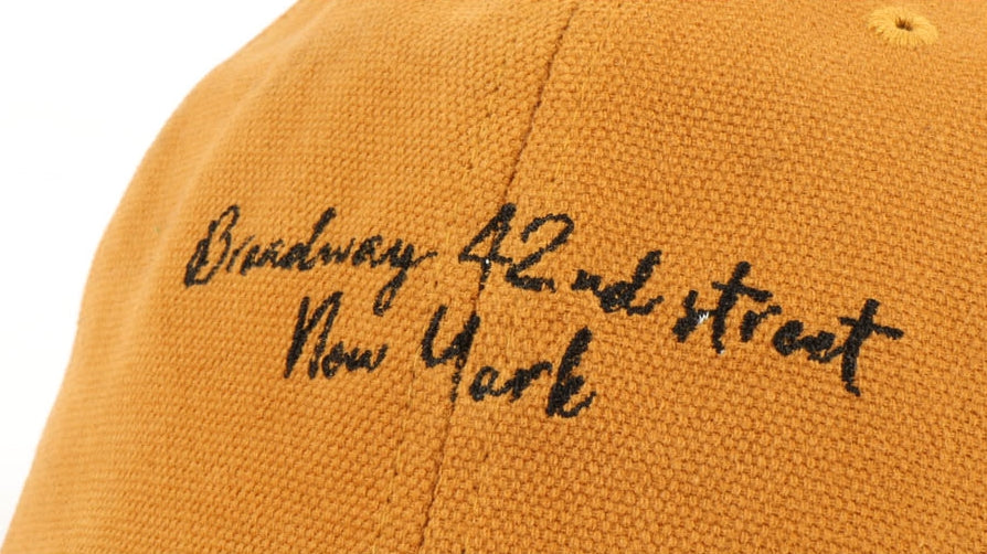 Yellow Broadway 42nd Street Graphic Baseball Caps