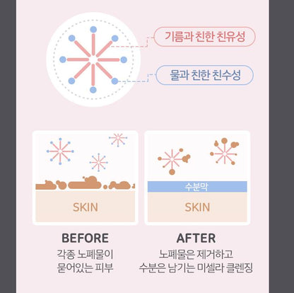 APIEU Micellar Cleansing Water (Moisture) 330ml Skin care Cosmetics