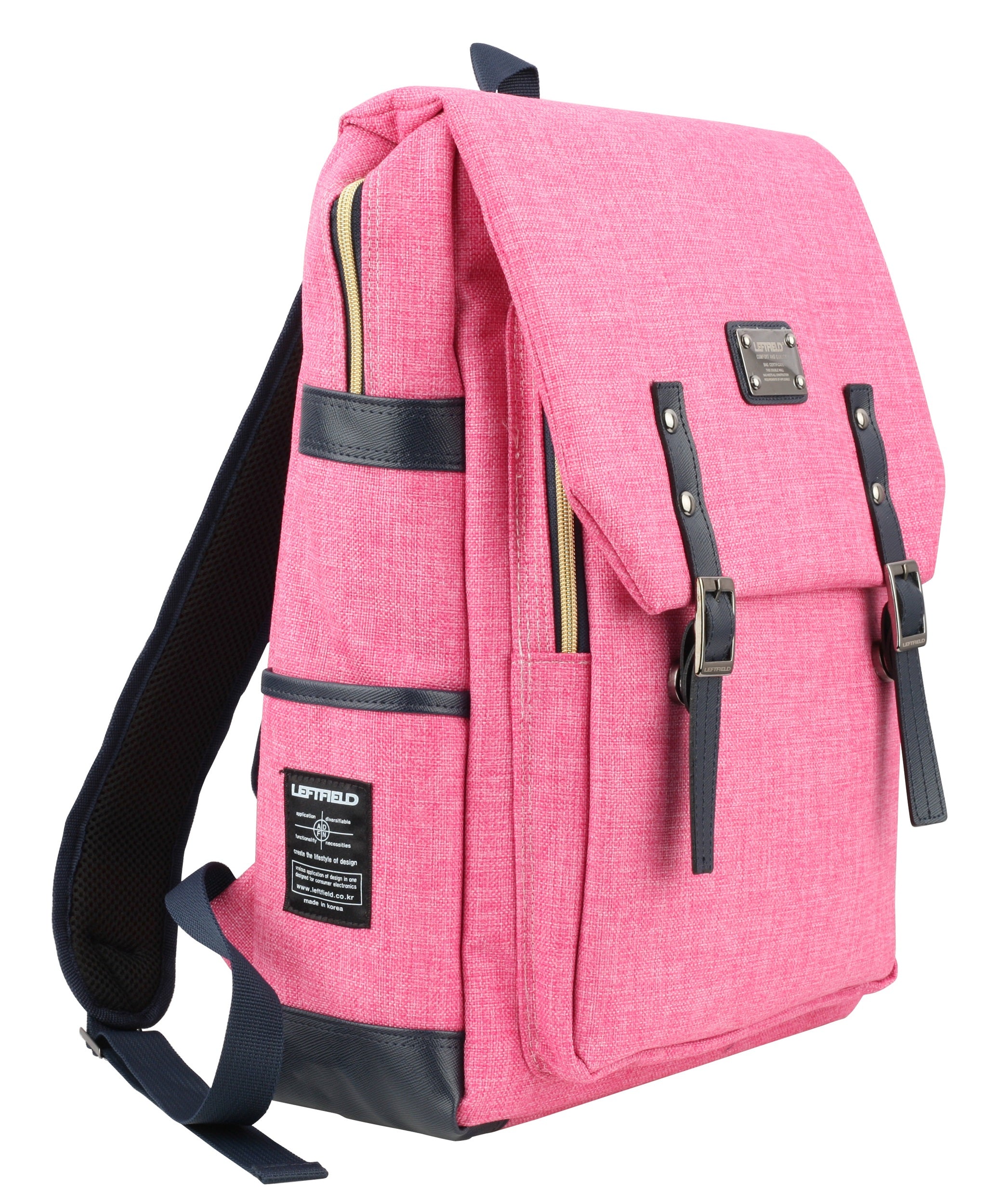 Pink Unisex Canvas Rucksack Laptop Backpacks