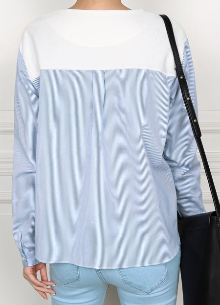 Ivory Knit Shirt Hybrid Novelty Tops