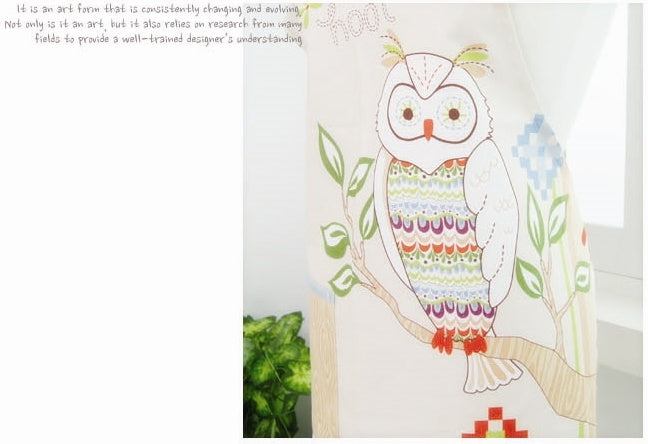 Handmade Owl Print Apron