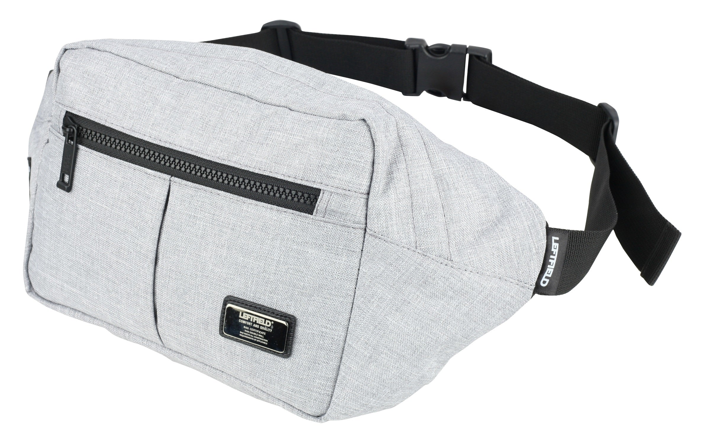 Light Gray Canvas Waist Fanny Daypacks