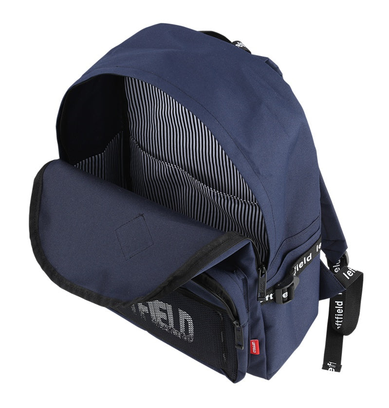 Navy Blue Casual Mesh Backpacks with Pouch