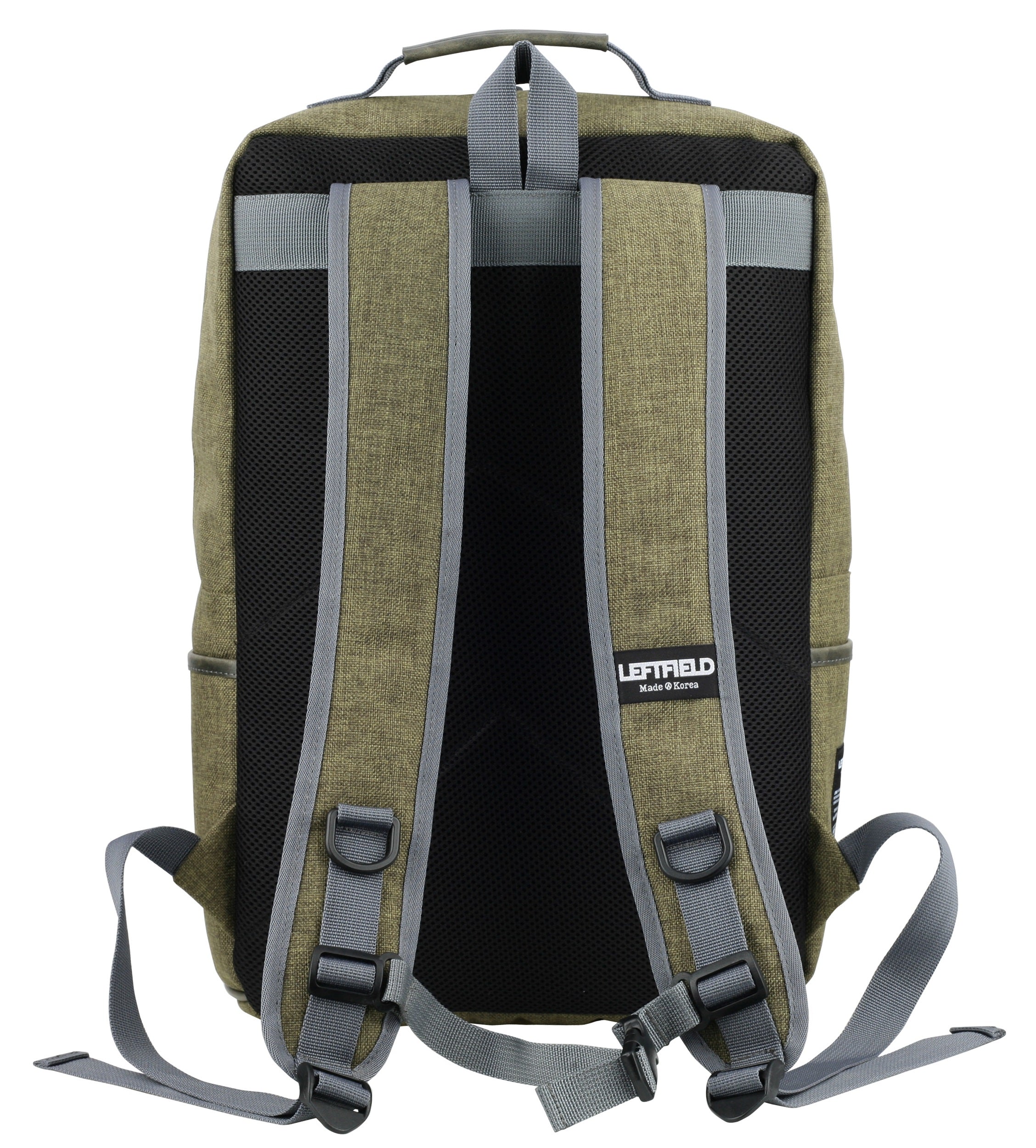 Khaki Green Canvas Casual Daypacks Laptop Backpacks