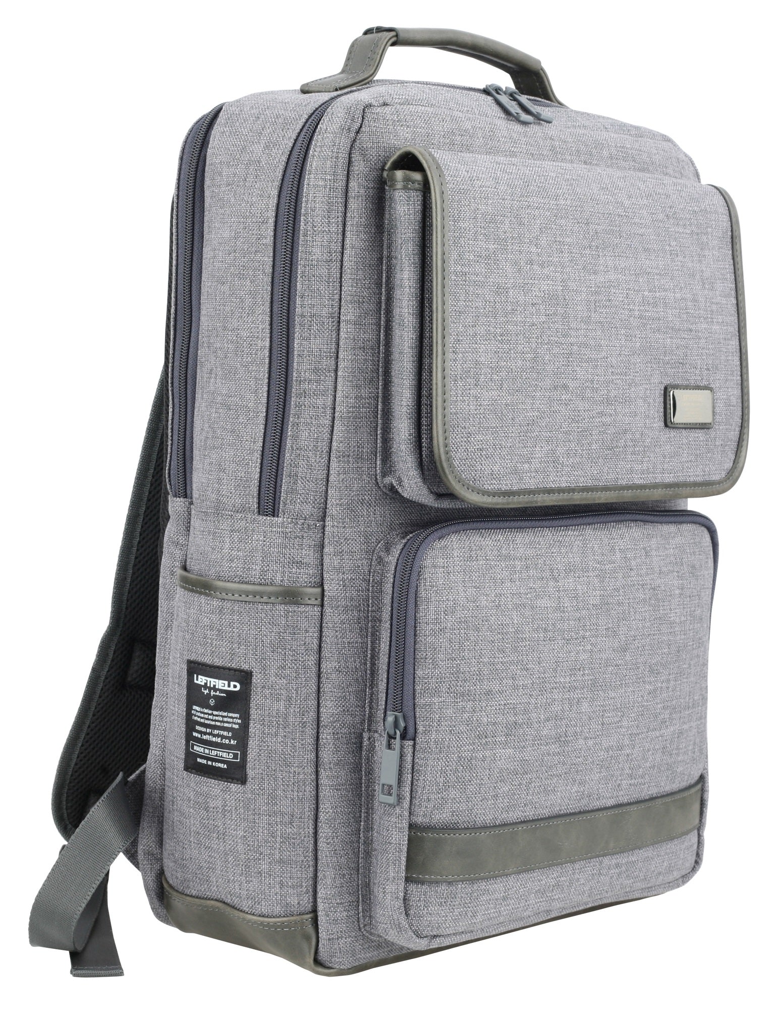 Gray Canvas Casual Laptop Daypack School Backpacks