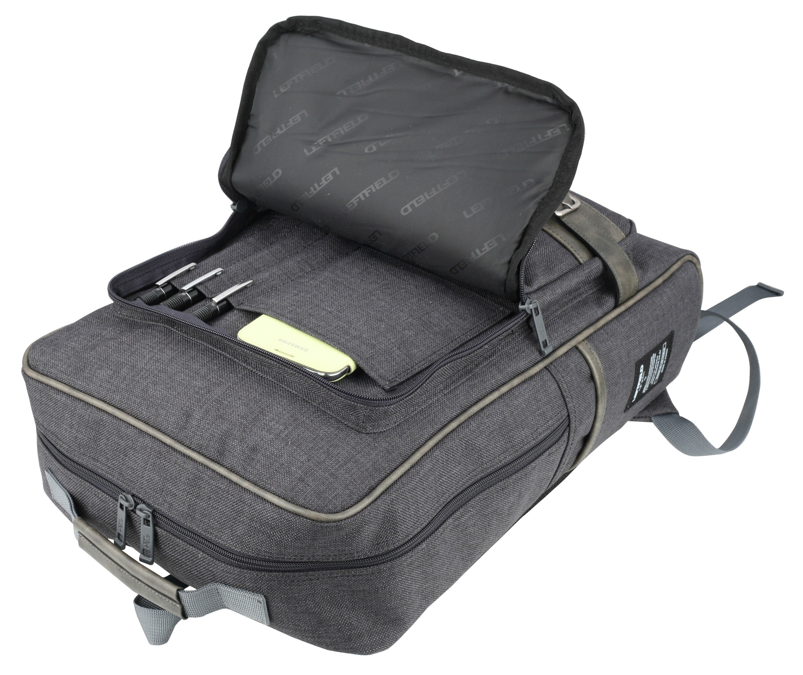 Black Canvas Casual Daypacks Laptop Backpacks